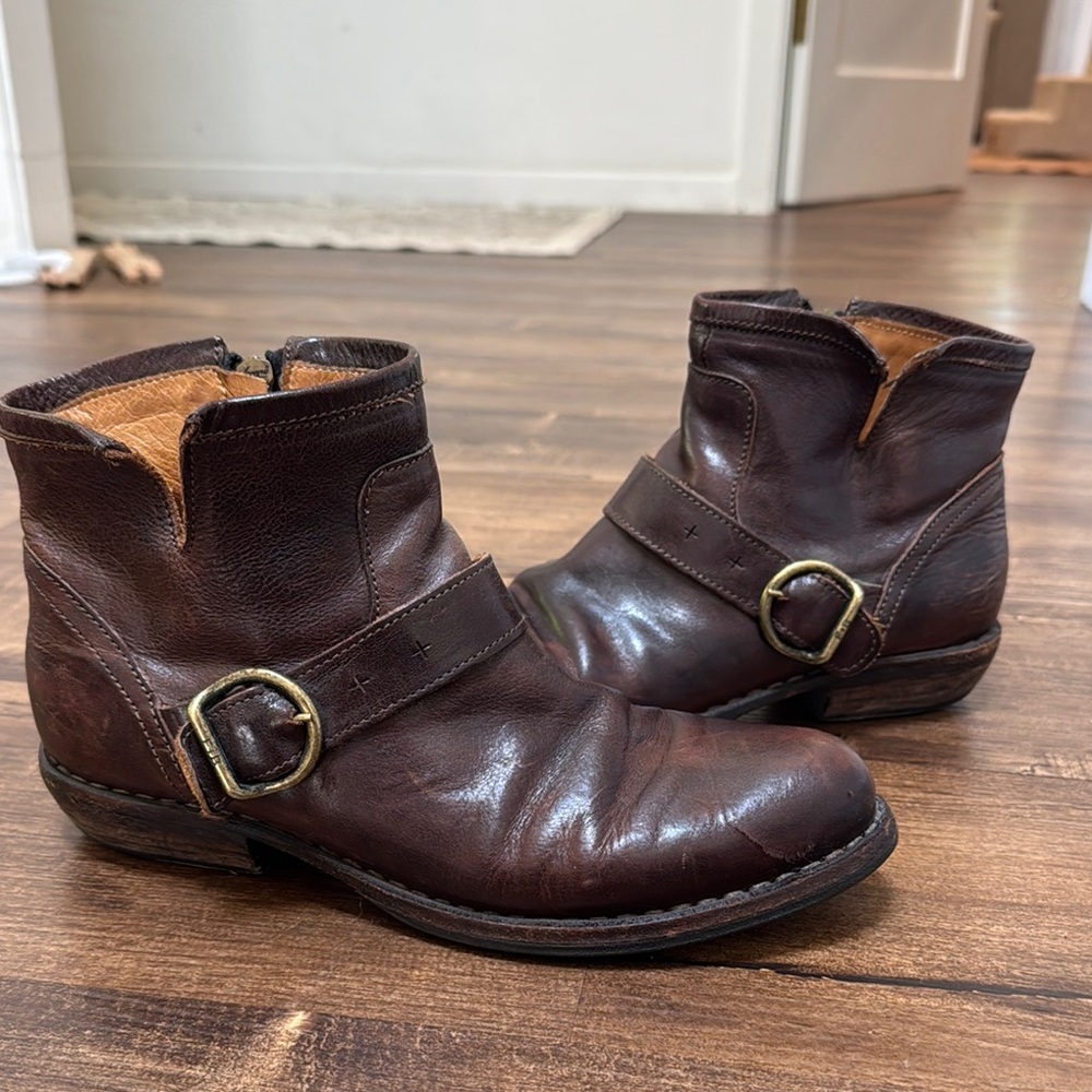 Fiorentini and Baker ankle moto boots, size 38 Brown